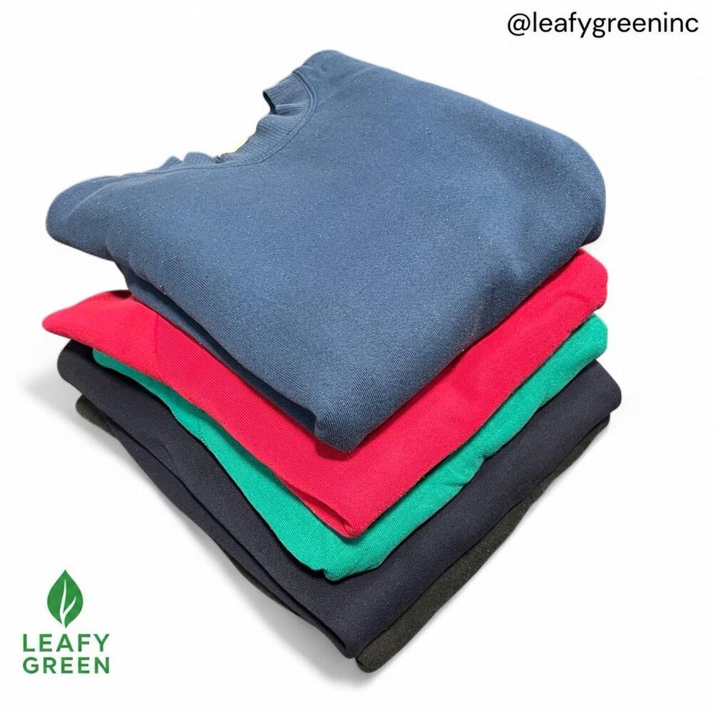 Premium Blank Crewneck Sweatshirt Lot of 5 Vintage Bulk Wholesale Bundle
